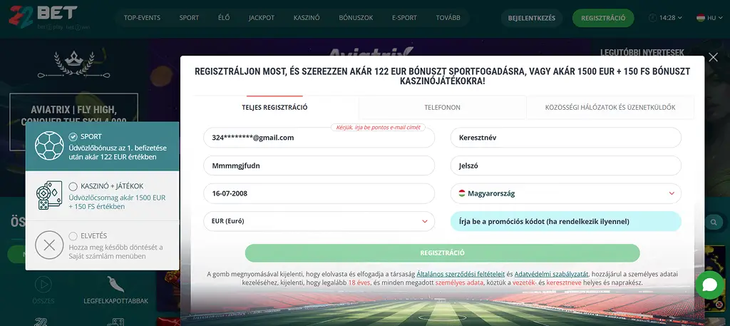22bet Casino 