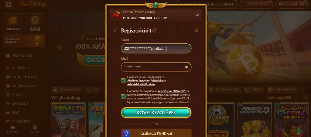 Regisztráció 